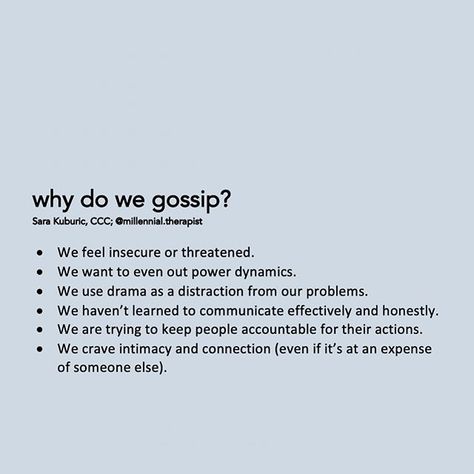 Maria | writer•artist•traveler (@mermused) • Instagram photos and videos Definition Of Gossip, What Is Gossip, Gossip Quotes, Dealing With Insecurity, Insecure People, Dealing With Difficult People, Definition Of Love, Writing Therapy, Word Of Advice