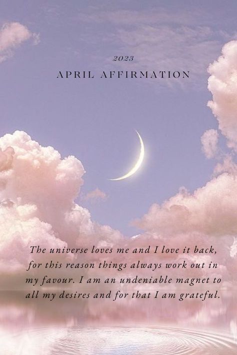 Affirmation for April 2023, the fourth of our Divine Align studio 2023 monthly affirmations ❤ Be purposeful with your thoughts and words, and watch as you manifest your greatest desires. For more affitmations like this, visit our Etsy store for printable affirmations. #affirmations #loveaffirmations #moneyaffirmations #abundantliving #loa #manifestation #lawofattraction #2023affirmation #positivethinking #spirituality #wellness #etsystore April Affirmations, Monthly Affirmations, Printable Affirmations, Universe Love, April Birthday, Summer 22, April 27, Love Affirmations, Money Affirmations