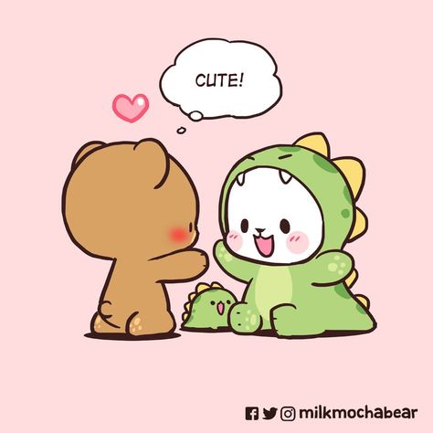 Milk And Mocha Iphone Wallpaper, Cute Couple Doodles, Cute Bear Couple, Milk Mocha Bear, Milk And Mocha, Milk Mocha, Mocha Bear, Milk & Mocha, Cute Bear Drawings