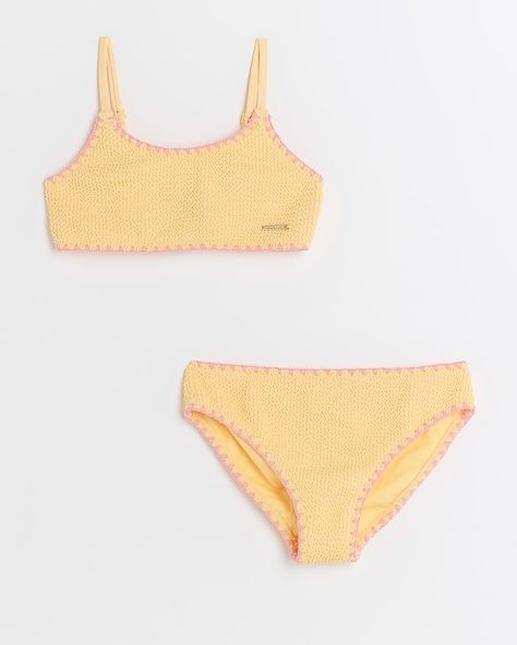 Pastel Bathing Suit Aesthetic, Girls Bathing Suit Two Piece, Cute Full Coverage Bathing Suits, Cute Bikinis For Teens Summer, Swimsuits 2024, Preppy Swimsuit, Cute Easter Outfits