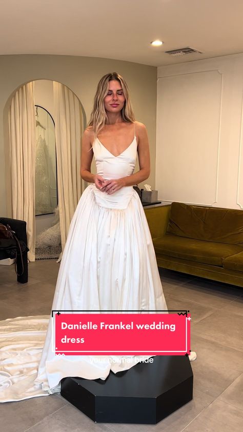 Replying to @mia.m.urillo I ❤️ DANIELLE FRANKEL #weddingtiktok #weddin... | daniel frankel dress | TikTok Daniel Frankel Wedding Dress, Daniel Frankel, Danielle Frankel Bridal, Dress Tiktok, Danielle Frankel, Jac Vanek, Wedding Poses, Small Wedding, Wedding Dress