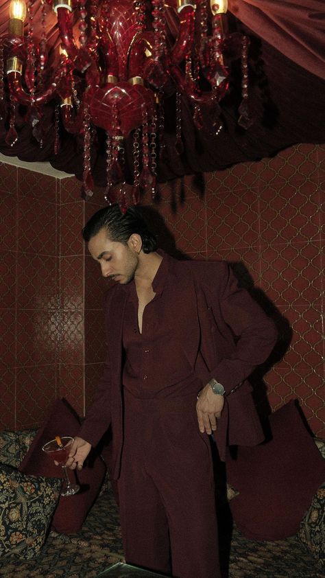 Shrawan Chhetri | The cult maroon! Suit: @the_tuxedo__ Designer: @sharief_mohammed_ Location: @gumbad.cafe 👨🏻‍🍳 @redroom.ai | Instagram Maroon Tuxedo Men, Wine Red Suit Men, Maroon Outfit Men, Suit Poses For Men, Maroon Suit Wedding, Maroon Suit Men, Burgundy Wedding Suit, Red Suit Men, Maroon Groom Suit