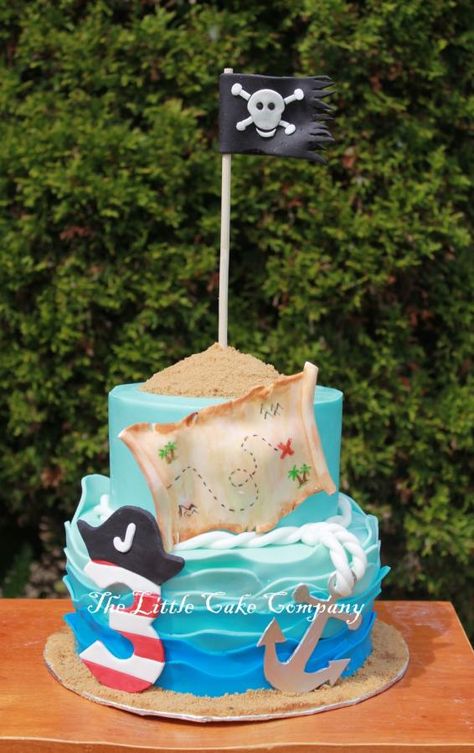 Pirate Cakes, Pirate Birthday Cake, Pirate Mermaid, Pirate Ship Cakes, Mermaid Pirate Party, Girl Pirate, Pirate Themed Birthday Party, Pirates Party, Pirate Themed Birthday