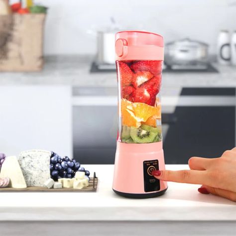 #Smoothie Cute Portable Blender with#USB Rechargeable Electric Juicer# Multifunctional Blender Electric Kitchen Gadgets Blender Portable, Make Smoothies, Fruit Blender, Fruit Juicer, Electric Juicer, Fresh Drinks, How To Make Smoothies, Juice Cup, Portable Blender