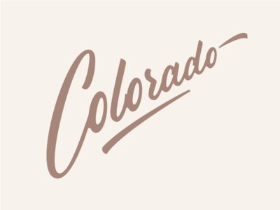 Colorado Colorado Logo, Windsor Colorado, Script Logo Design, Lettering Logotype, Colorado Design, Poster Handmade, Design Portfolio Inspiration, Letter Vintage, Colorado Style