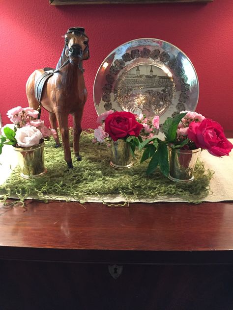 Derby Table Decorations, Derby Days Banner, Kentucky Derby Rose Horseshoe, Pink Hats For Kentucky Derby And Western-themed Events, Kentucky Derby Themed Party, Derby Time, Derby Ideas, Ky Derby, Melbourne Cup