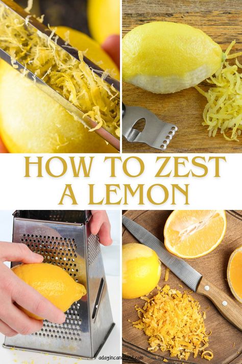 How to Zest a lemon with precision! From Microplane to paring knife, discover tips for vibrant zest with 4 different tools. How To Zest A Lemon, Eureka Lemon, Citrus Zester, Infused Butter, Different Tools, Dried Lemon, Lemon Cupcakes, Lemon Sugar, Paring Knife