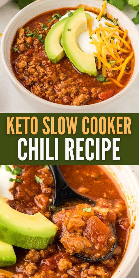 Look no further than this Keto Chili recipe for hearty, healthy comfort food. It's bean-free and full of delicious Tex Mex flavor. With 27g of protein and only 4.8g of carbs, it will keep you coming back for more! Easy Keto Chili, Chili Keto, Keto Chili, Low Carb Chili, Healthy Comfort Food, Low Carb Dinner Recipes, Minced Meat, Chili Recipe, Easy Keto