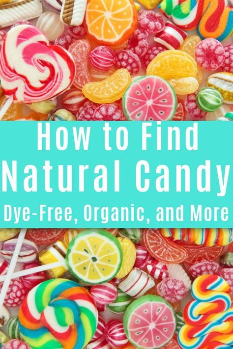 Want to switch to dye-free or natural candy? Check out the Natural Candy Store! You will find organic cotton candy, dye-free suckers, and so much more