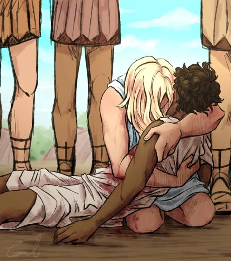 Patrochilles Fanart, The Kane Chronicles, Madeline Miller, Greek Mythology Humor, Achilles And Patroclus, Queer Books, Gay Books, Greek Mythology Art, Drawing Digital