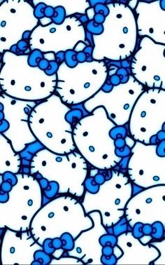 Hello Kitty, Kitty, Blue, White