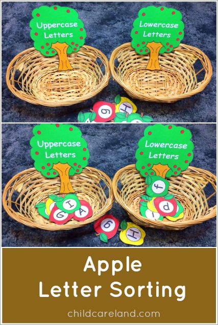 September Apples, Apple Letters, Preschool Apple Theme, Letter Sorting, Apple Lessons, Apple Preschool, Apple Unit, Johnny Appleseed, Apple Activities