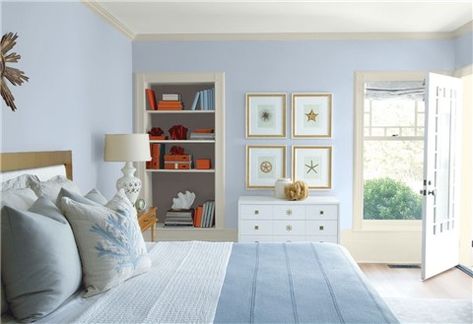 Look at the paint color combination I created with Benjamin Moore. Via @benjamin_moore. Wall: Instinct AF-575; Trim: Wind's Breath OC-24; Bookcase Back Wall: Silhouette AF-655; Ceiling: White Heron OC-57. Wall Silhouette, Indoor Paint Colors, Best Gray Paint, Best Gray Paint Color, Bedroom Paint Colors Master, Red Paint Colors, White Heron, Interior Simple, Color Combinations Paint