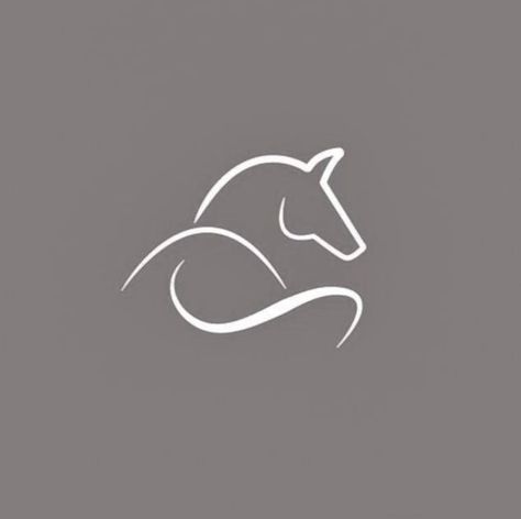 Horse Silhouette Tattoo, Horse Logo Design Ideas, Logo Cheval, Small Horse Tattoo, Horse Line Art, Horse Symbol, Horse Logo Design, Horse Tattoo Design, Magic Runes