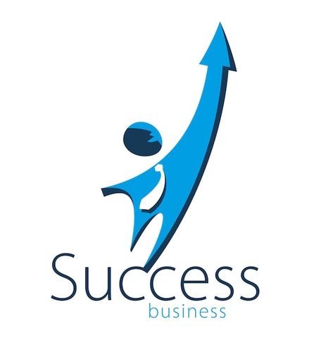 Vector successful businessman simple ico... | Premium Vector #Freepik #vector #boss #up-logo #business-success #boss-logo Success Logo, Entrepreneur Logo, Success Symbol, Blue Sky Images, Symbol Of Success, Business Symbols, Success Words, Create This Book, Sky Images