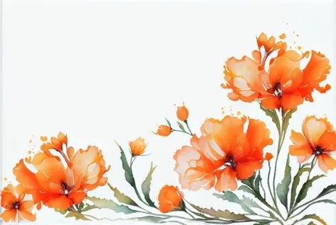 Free Watercolor Orange Flower Card Background Facebook Background, Watercolor Orange, Orange Water, Card Background, Flower Card, Banner Background Images, Flower Background, Orange Flower, Orange Background