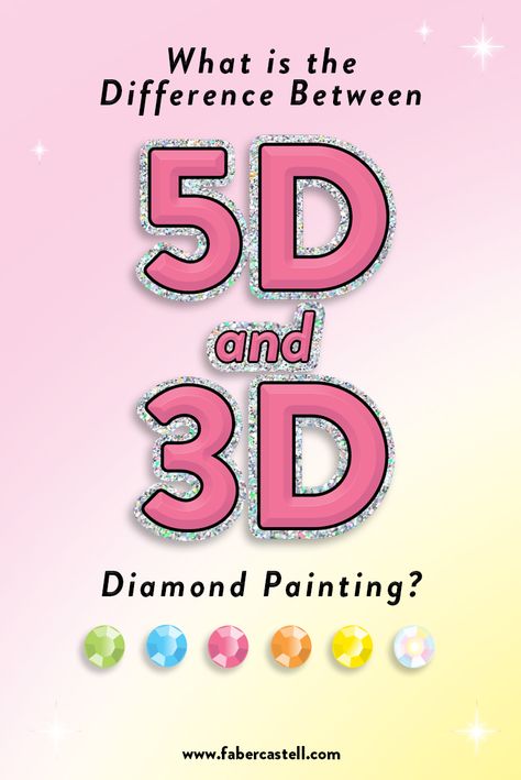 Sensory Crafts, 3d Diamond, Diamond Paint, Craft Kits For Kids, Rhinestone Art, What Is The Difference Between, Crystal Crafts, Sparkling Diamond, Art Kits