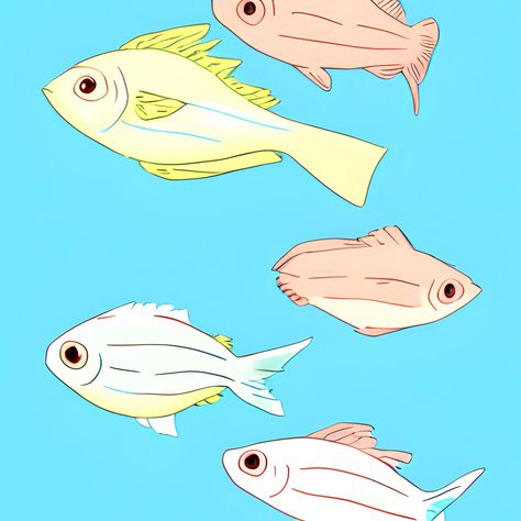 Add a splash of ocean magic to your art collection with this mesmerizing shoal of fish drawing 🎨🐠 #FishDrawing #UnderwaterArt #SeaLifeInspiration Puffer Fish Character Design, Sunfish Illustration, Ocean Fish Illustration, Puffer Fish Illustration Cute, Parrotfish Illustration, Ocean Magic, Shoal Of Fish, Fish Drawing, Underwater Art