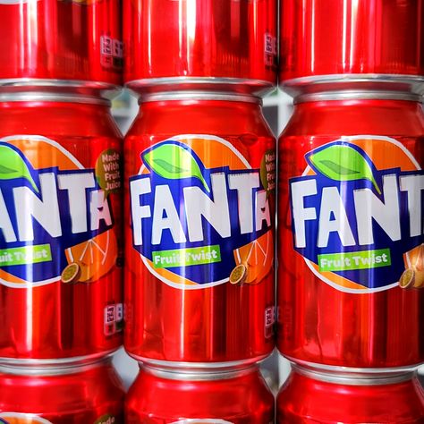 BACK IN STOCK! ☀️ UK Fanta Fruit Twist ☀️ Literally just unloaded them from the pallet! Is it weird that I'm kinda jealous of this Fanta, it's done more travelling than I have this year 😢✈️ Fanta Fruit Twist Aesthetic, Fanta Fruit Twist, Fanta Exotic, American Drinks, Christmas Basket, Minecraft Bedroom, Christmas Baskets, Basket Ideas, Tic Tac