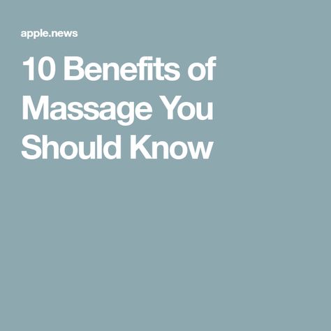 Massage Benefits Facts, Massage Facts, Benefits Of Massage Therapy, Benefits Of Massage, Massage Benefits, Self Massage, Body Massage, Massage Therapy, Massage