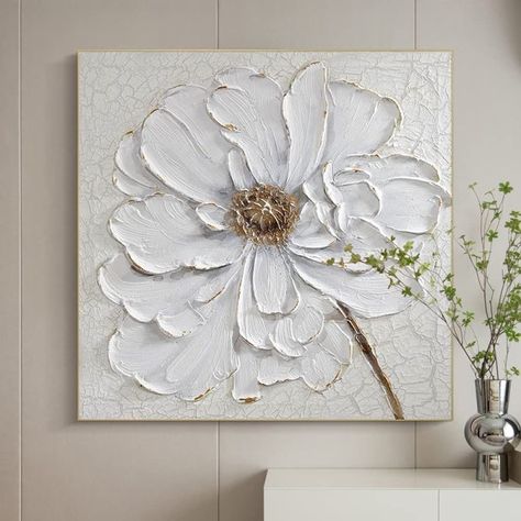 3D Big White Flower / Acrylic Painting on Canvas / Heavy Painting / Abstract Painting/ Wall Art /Wedding Decor | acrylic painting food
, kitchen artwork painting
, kitchen artwork painting
, acrylic painting kitchen art
, oil painting food
, kitchen paintings art wall decor
, kitchen paintings art wall decor bohemian
, fruit wall art
, fruit art print
, fruit painting prints
, abstract fruit painting
, fruit canvas painting Big White Flowers, Flower Oil Painting, Table Setting Decor, Monochromatic Color Scheme, Hand Painted Wall Art, Hand Painted Walls, Oil Painting Flowers, You're Beautiful, Flower Canvas