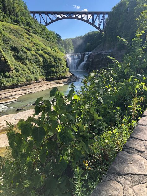 Upper Falls. Letchworth State Park. Western New York. Paul Chandler August 2020. Genesee County, Letchworth State Park, Western New York, State Park, State Parks, New York, Water, Travel, Photography