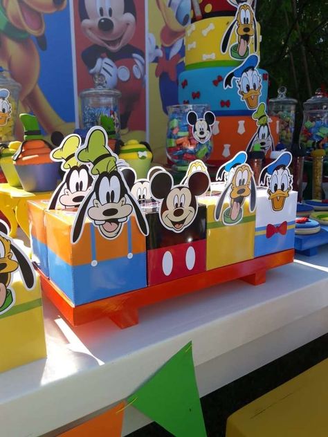 Mickey Mouse Clubhouse Goodie Bags, Mickey And Friends Party Decoration, Mickey Mouse Clubhouse Pinata, Mickey Mouse Clubhouse Party Favors, Mickey Mouse First Birthday Decorations, Mickey Mouse And Friends Birthday Party, Mickey Party Ideas, Mickey Mouse Birthday Party Decorations, Mickey Mouse And Friends Birthday