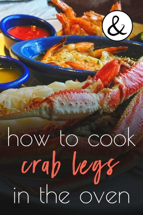 Cooking crab legs can be a challenge and if you don't do it right, you can definitely ruin them. Here is how to cook crab legs in the oven whether they are fresh or frozen. Crab Legs In The Oven, Steamed Crab Legs, Cooking Crab Legs, Cooking Crab, Crab Legs Recipe, Seafood Boil Recipes, Crab Dishes, King Crab Legs, Crab Boil