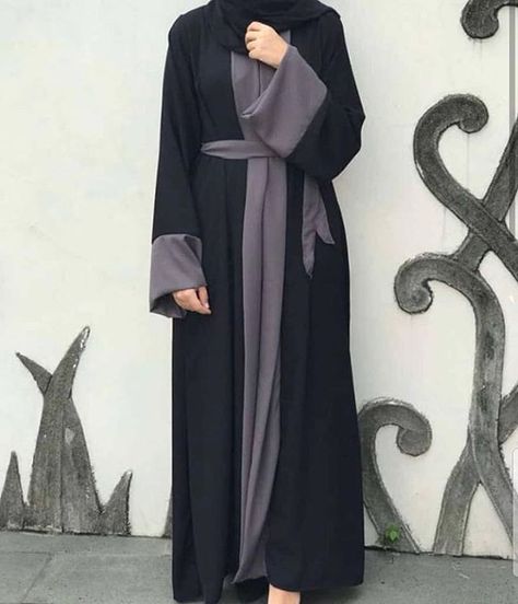 Black Burkha, Abaya Designs Latest Dubai, Burkha Design, Abayas Designs, Front Open Abaya, Design Gown, Abaya Designs Latest, Abaya Fashion Dubai, Open Abaya