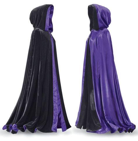 Laurie Cabot Reversible Purple Cape #P99040 - Pyramid Collection $120.00 Purple Cape Aesthetic, Purple Cloak Aesthetic, Purple Coat Outfit, Laurie Cabot, Purple Cloak, Purple Cape, Pyramid Collection, Reception Outfit, Purple Coat