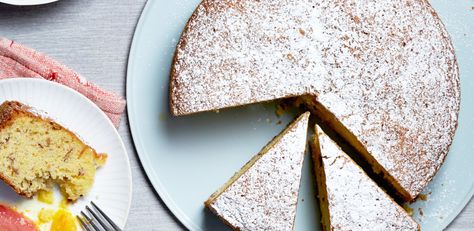 Almond Citrus Olive Oil Cake By Giada De Laurentiis Best Lemon Cake Recipe, Whole Orange Cake, Olive Oil Cake Recipe, Lemon Ricotta Cake, Orange Cake Recipe, Ricotta Cake, Lemon Cake Recipe, Oil Cake, Olive Oil Cake