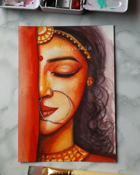 Unique Canvas Painting Ideas, Modern Art Canvas Painting, Fabric Painting Techniques, Butterfly Art Painting, Semi Realistic, Pencil Sketch Images, Beautiful Art Paintings, Watercolor Sketching And Journaling, Girly Drawings