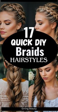 Long Hair Braid Styles, Work Hairstyles For Long Hair, Braid Hacks, Cheap Hairstyles, Side Braids For Long Hair, Easy Work Hairstyles, Side Braids, Tail Braids, Top Braid