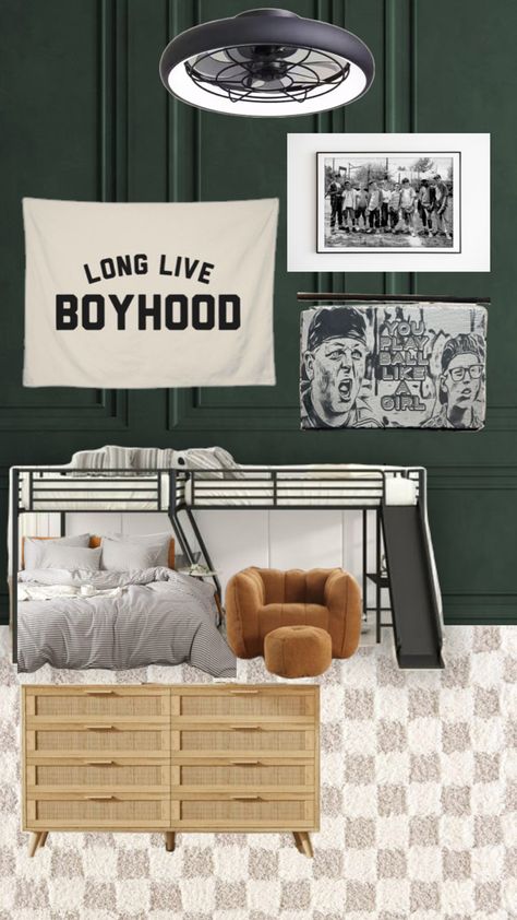 Kids room Retro Boys Room, Retro Boys, Boy Rooms, Sandlot, The Sandlot, Boy Bedroom, Toddler Room, Play Ball