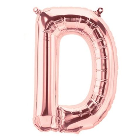 Mylar Letter Balloons, Hello Party, Gold Letter Balloons, The Letter D, Balloon Company, Rose Gold Balloons, Gold Letter, Letter Balloons, Gold Balloons