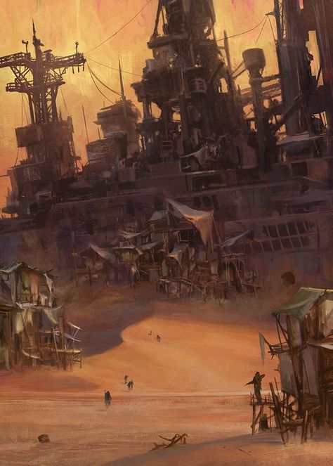 Apocalypse Landscape, Post Apocalyptic City, Abandoned City, Desert Aesthetic, Apocalypse World, Apocalypse Aesthetic, Post Apocalyptic Art, Apocalypse Art, Desert Art