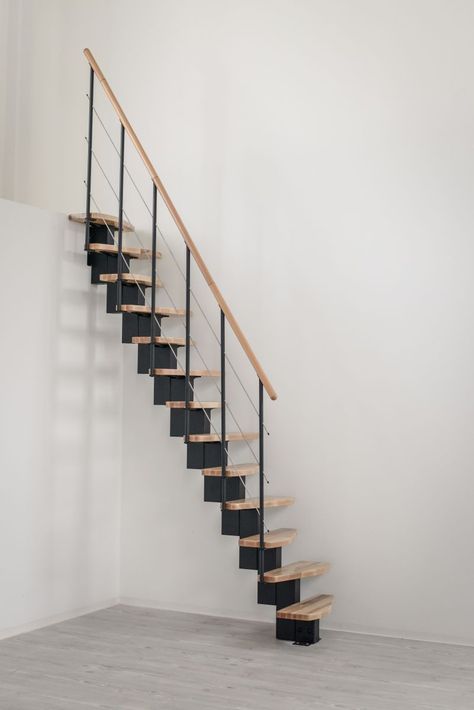 Los Angeles Space Saving Stairs Small Staircase Ideas, Loft Ladder Ideas, Small Space Stairs, Folding Staircase, Space Saving Stairs, Modular Staircase, Stairs And Hallway Ideas, Space Saving Staircase, Folding Stairs