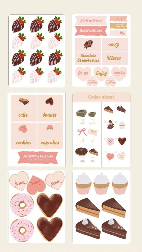 Bakery Dramatic Play Preschool Free Printable, Bakery Printables, February Preschool, Dramatic Play Themes, Dramatic Play Printables, Cardboard Crafts Kids, Strawberry Gifts, Dramatic Play Preschool, Preschool Planning