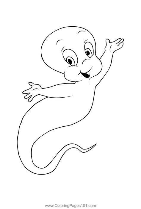 Casper 1 Coloring Page Line Art Coloring Pages, Line Art Coloring, Art Coloring Pages, Coloring Page Ideas, Coloring Pages Printable, Coloring Book Art, Page Ideas, Free Kids, Printable Coloring Pages