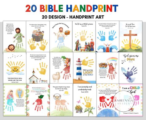 Handprint art christmas