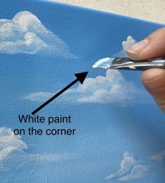 How To Paint Clouds Easy, How To Paint A Cloud, How To Draw Clouds Step By Step, Painting Clouds Tutorial, Oil Tutorial, Cloud Painting Acrylic, How To Paint Clouds, Cloud Tutorial, Painting Clouds