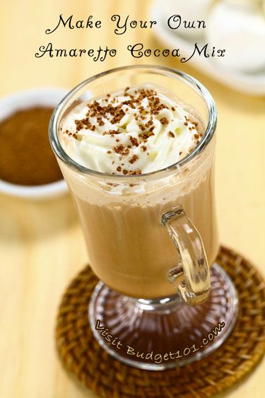 This Amaretto Cocoa Mix Recipe offers a rich, chocolaty amaretto flavor without being over-powering. Homemade Amaretto, Warm Winter Drinks, Hot Cocoa Mix Recipe, Salted Caramel Hot Chocolate, Homemade Dry Mixes, Homemade Mixes, Coffee Mix, Dirt Cheap, Hot Cocoa Mixes