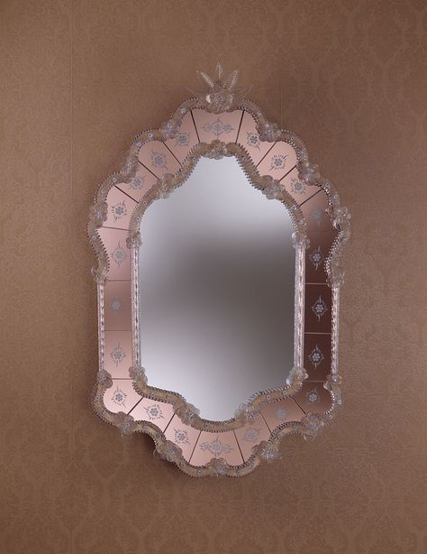 Venetian Style Mirrors Murano Mirror, Venetian Glass Mirror, Murano Glass Mirror, Decorative Wall Mirrors, Venetian Mirror, Mantel Mirrors, Glass Mirrors, Heart Mirror, Venetian Mirrors