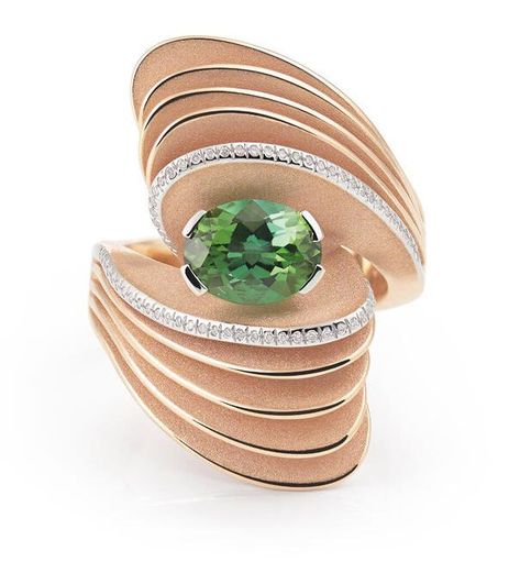 Ring by Italian designer Annamaria Cammilli. Damiani Jewelry, Ashley Davis, Customer Lifetime Value, Jewellery Marketing, Roberto Coin, Jewelry Auction, Grey Diamond, Italian Designer, Latest Jewellery