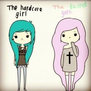 Black And Pastel Hair, 2014 Pastel Goth, Pastel Goth Art, 2010s Nostalgia, Pastel Girl, Pastel Grunge, Rawr Xd, Goth Girl, Scene Kids