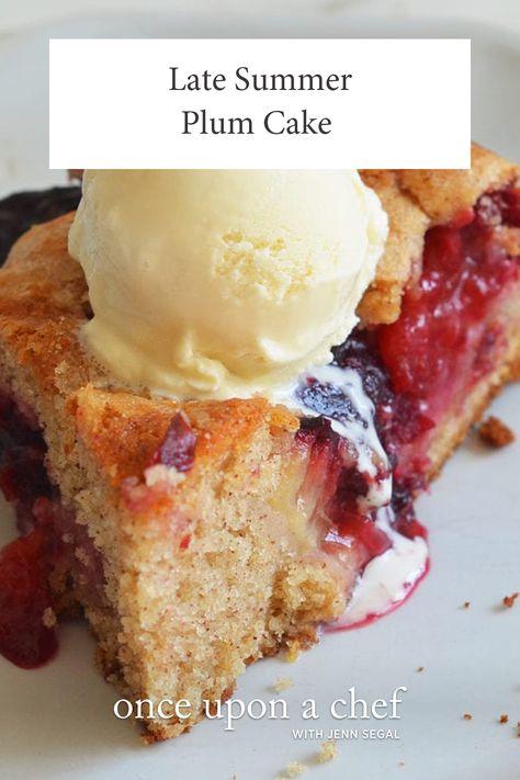 Plum Recipes Cake, Desserts Quick, Once Upon A Chef, Brunch Cake, Plum Recipes, Dessert Aux Fruits, White Cheese, Cake Easy, Plum Cake