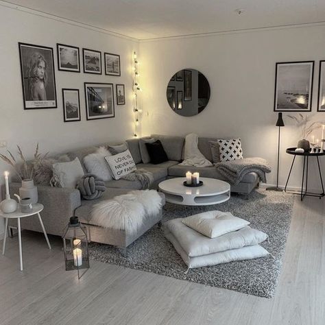 Small Apartment Decorating Living Room, Contemporary Decor Living Room, Small Apartment Living Room, Diy Boho, Small Apartment Living, Living Room Decor Cozy, Living Room Decor Apartment, Living Room Grey, A Living Room