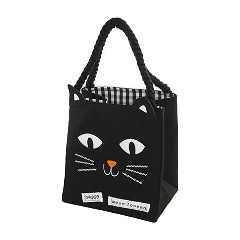 Amazon.com: Mud Pie Children's Halloween LED Light Up Treat-or-Treat Candy Bag, Cat : Everything Else Cat Bags, Halloween Trick Or Treat Bags, Halloween Led Lights, Cat Candy, Cat Light, Halloween Candy Bags, Halloween Treat Bags, Trick Or Treat Bags, Halloween Lights