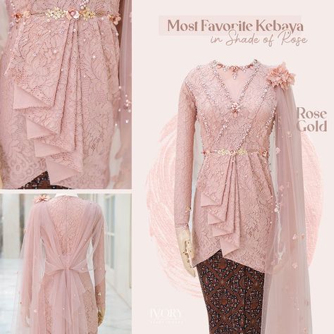 Kebaya Lace Modern Hijab, Kebaya Brokat Modern, Hijab Wedding, Model Dress Kebaya, Dress Brokat Modern, Kebaya Lace, Modern Kebaya, Dress Muslim Modern, Batik Dress Modern