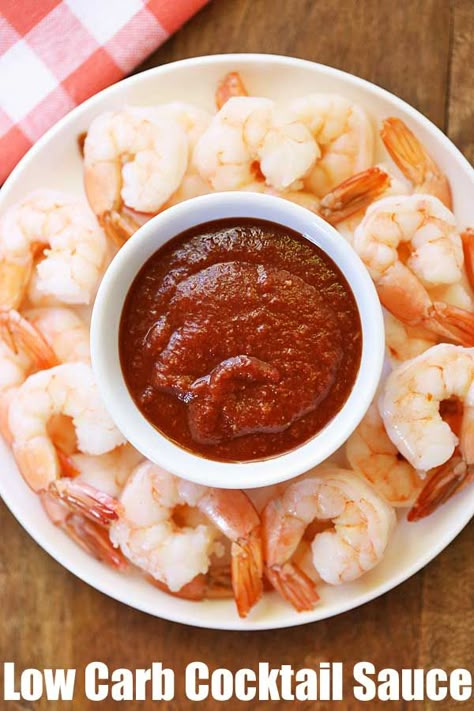 Keto Cocktail Sauce, Appetizers Shrimp, Keto Condiments, Cocktail Sauce Recipe, Sauce Cocktail, Keto Lunches, Low Carb Cocktails, Keto Sauces, Keto Cocktails